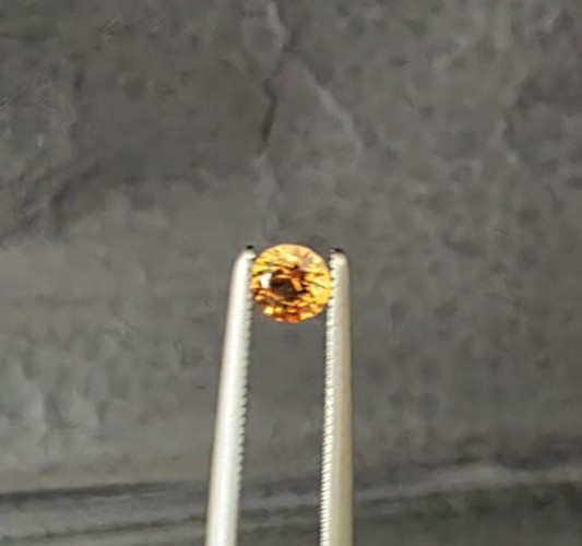 Set of 3 Faceted Spessartine Garnet from California 4mm, Sparkly Nicely Matched