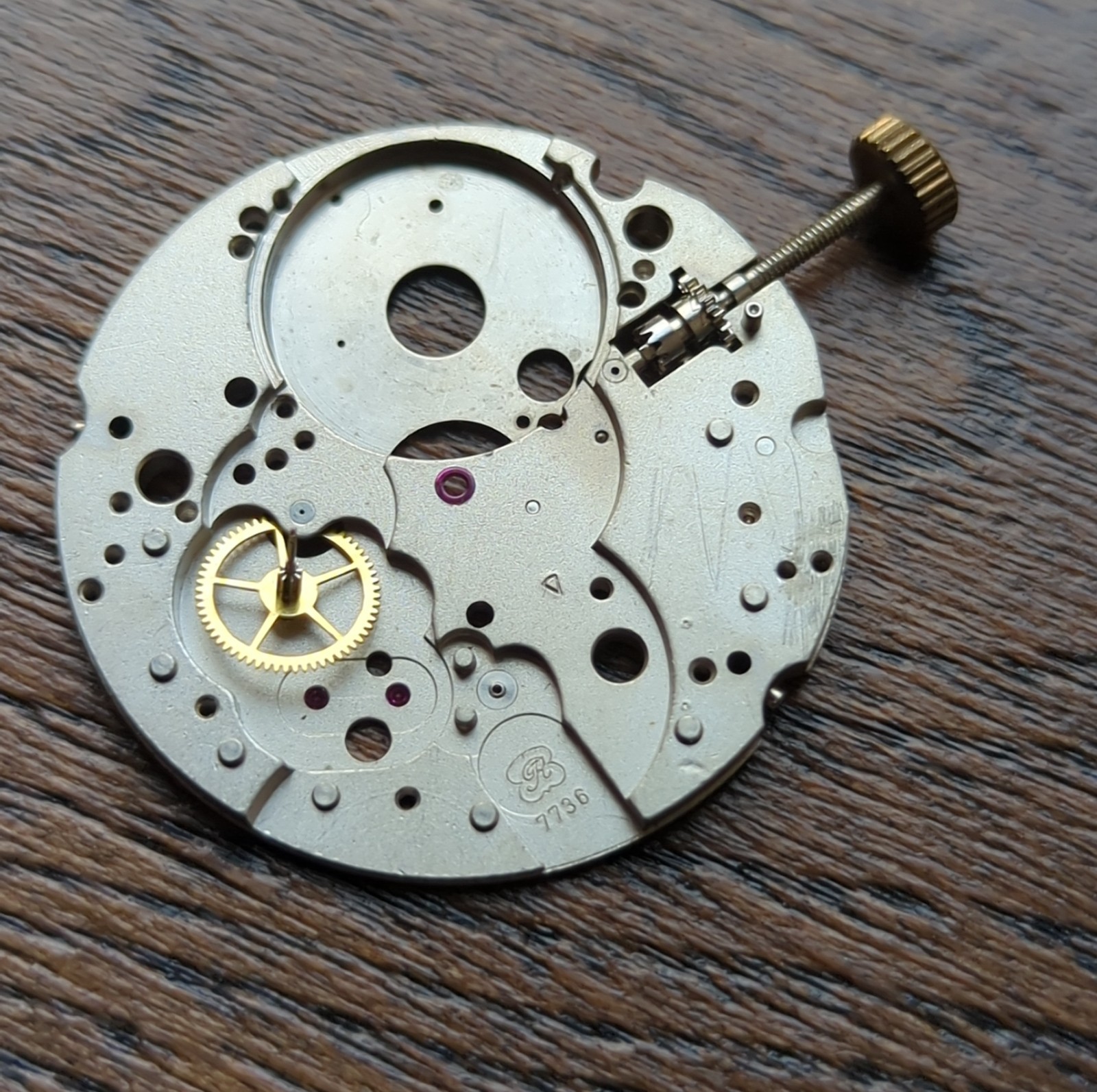 Valjoux 7736 Chronograph Movement Plate & Some Other Parts (BS15)