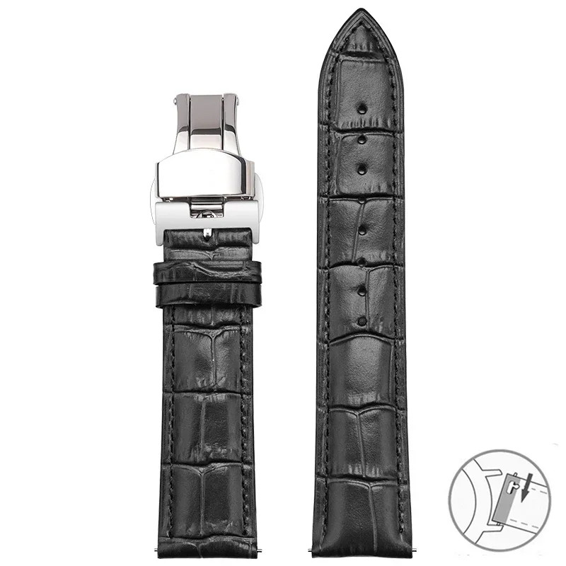 Watch Repair Genuine Cowhide Quick Release Strap Fit Tissot Watches