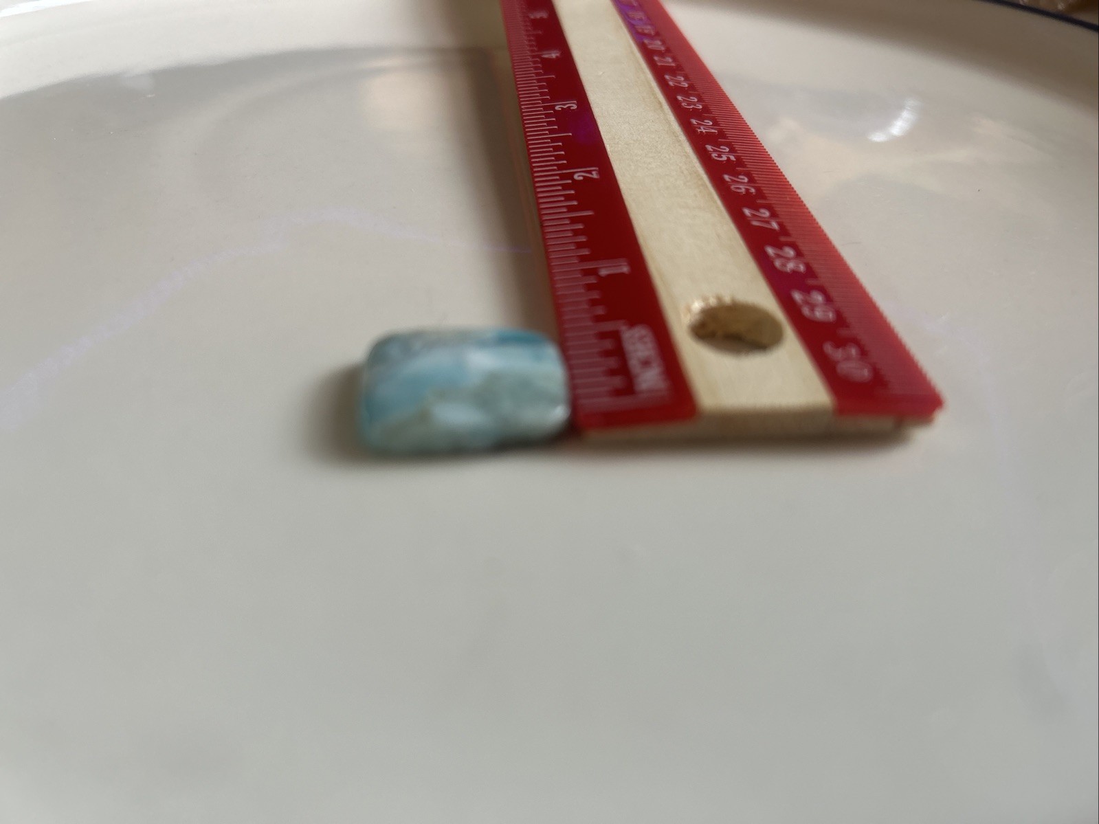 Polished Larimar rectangular cabochon of Larimar, Jewelry Making Wrapping