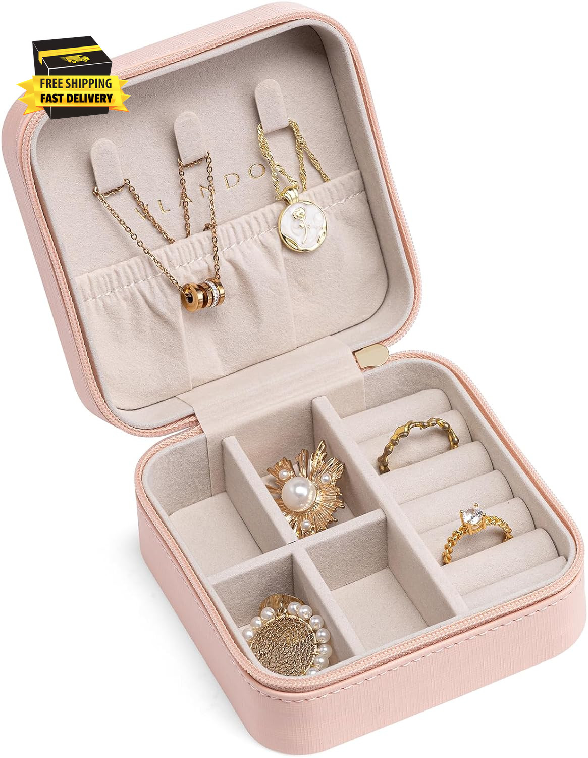 Travel Jewelry Case – Teacher Appreciation Gifts for Women – Small Jewelry Trave