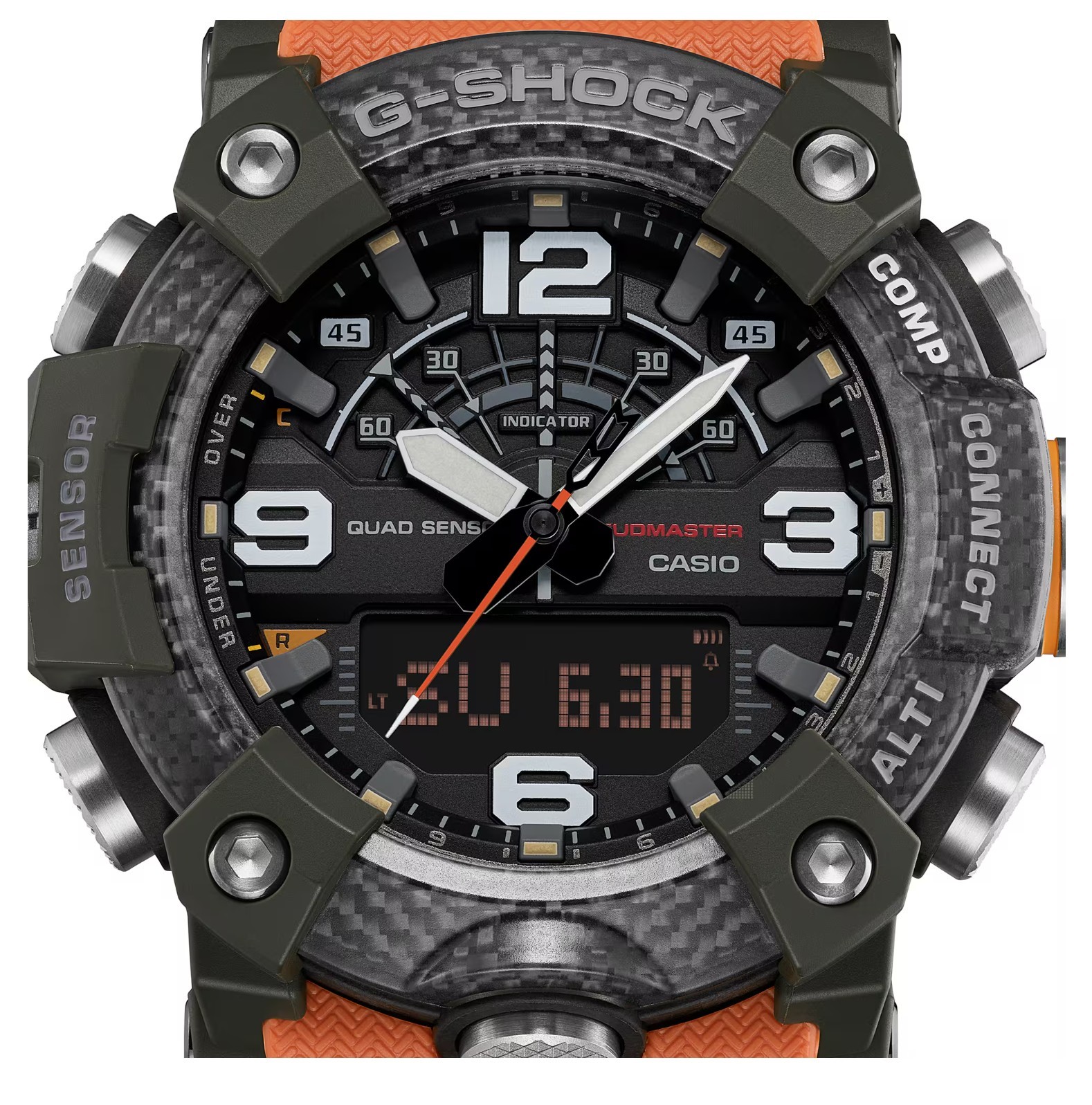 Casio G-Shock GGB100X-1A9 MUDMASTER MASTER OF G SERIES Quad Sensor Orange Watch