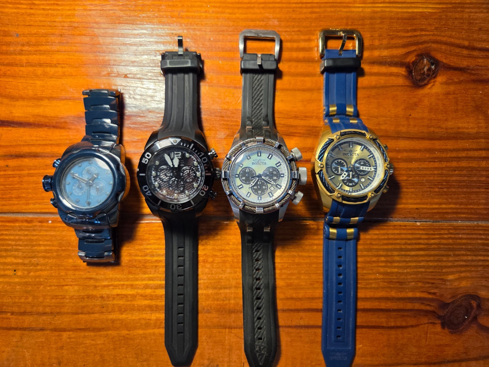 Lot of 4 men’s Invicta watches