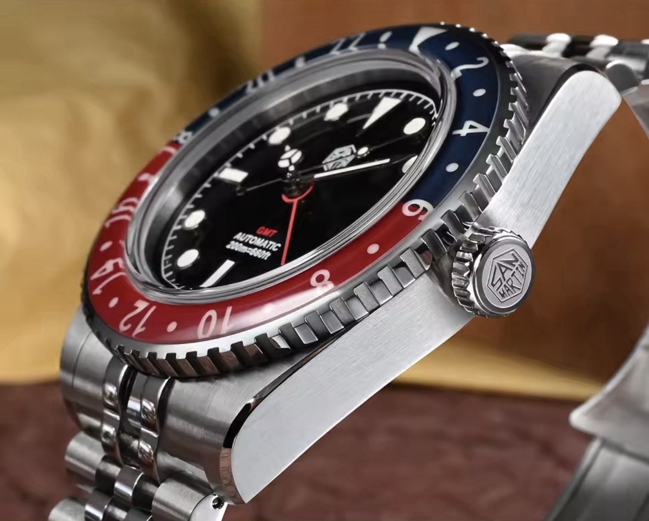 San Martin Automatic GMT 40MM 20Bar Automatic Sapphire Bidirectional Bezel