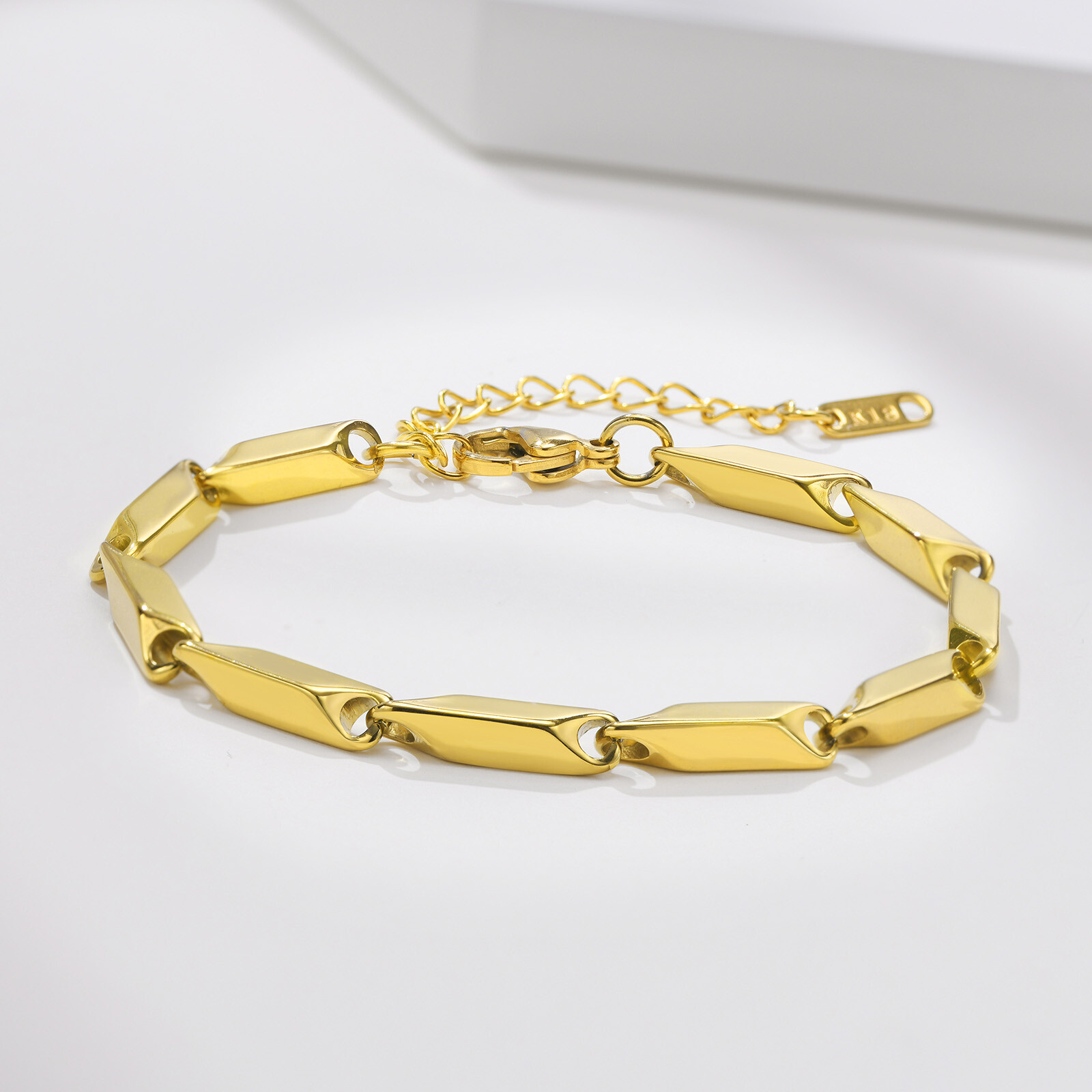Fashion Jewelry Gold Silver Or Black Link Chain Stainless Steel Bracelet 1-73