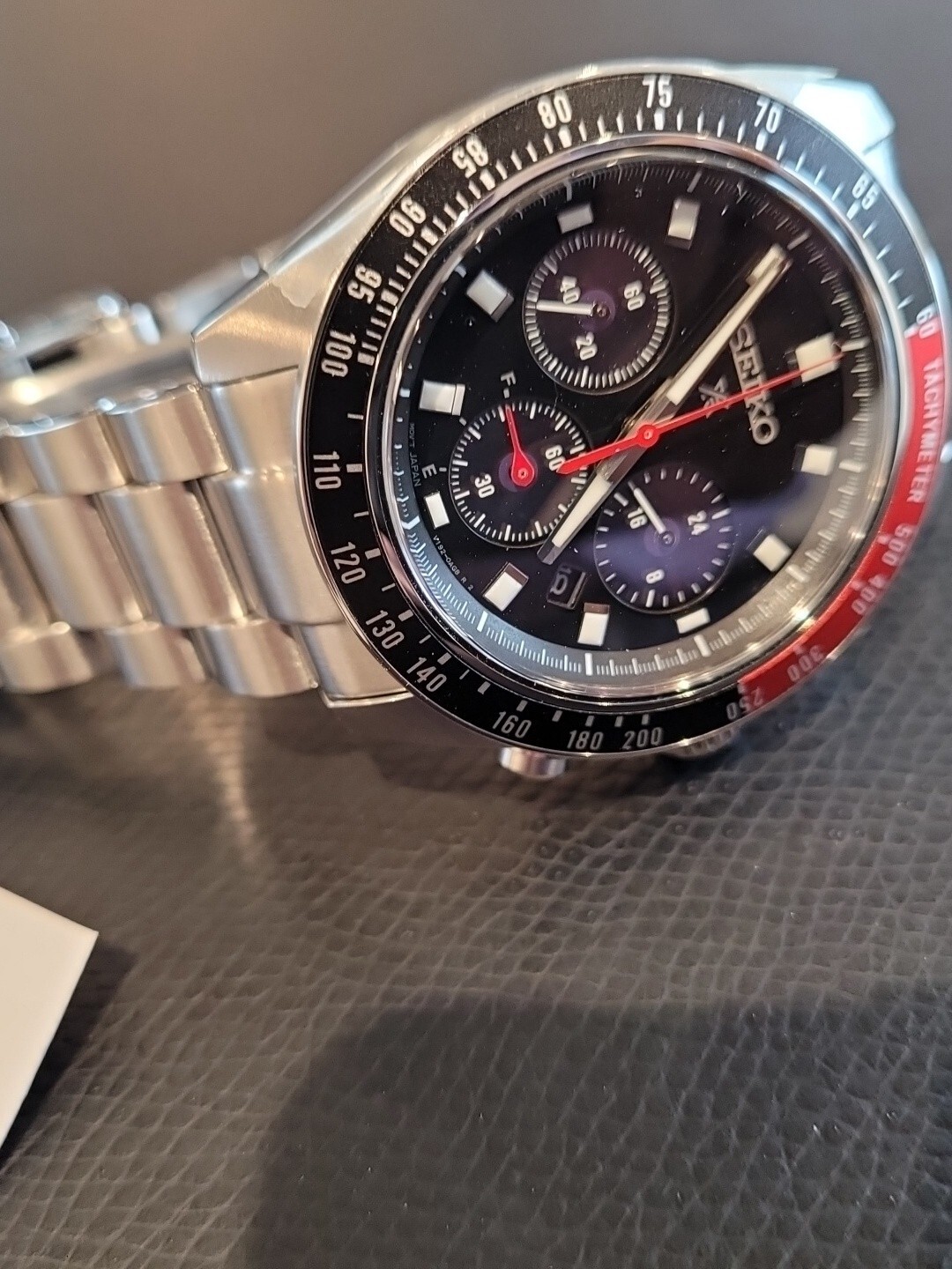 Seiko Speedtimer Men’s Black Watch – SSC915