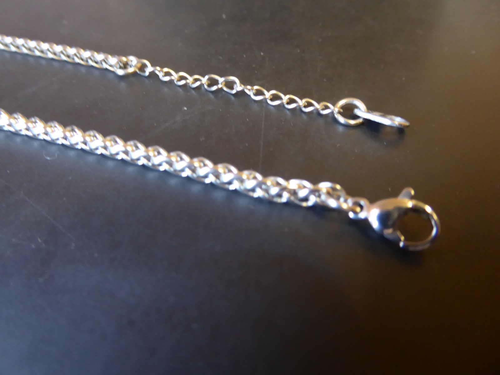 STAINLESS STEEL 55 cm WHEAT CHAIN LINK CHAIN 316L #880