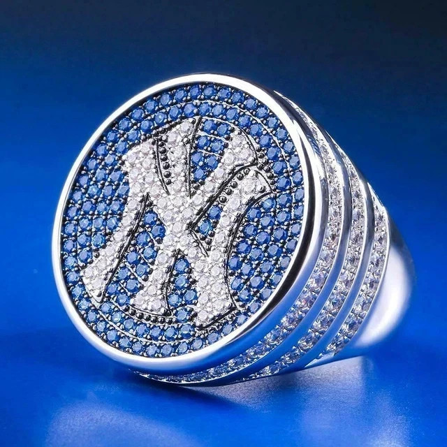 4TCW Round Lab Created Diamond Custom Letter Men’s Ring 14k White Gold Plated