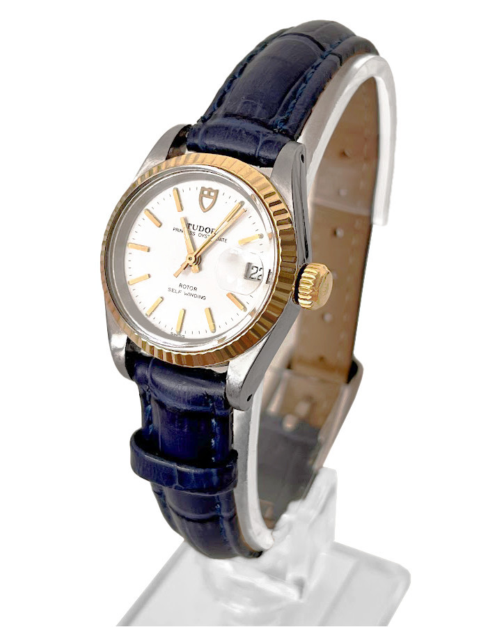Tudor Princess Oysterdate Rotor Self Wind 14K Gold 25mm Ladies 92200 SS Watch