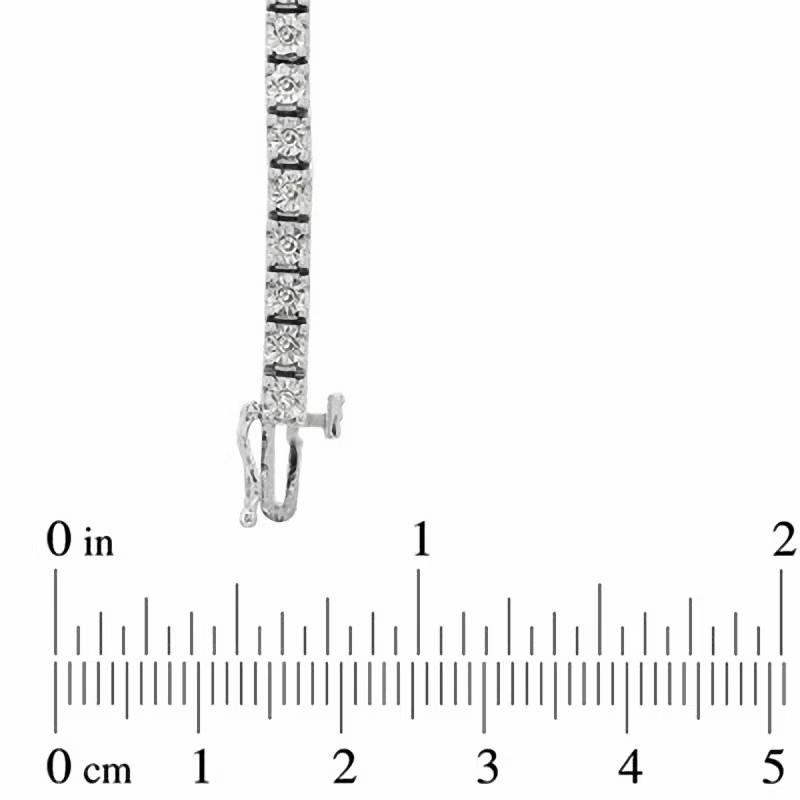 1/2 Ct Lab Grown Diamond Tennis 7.25″ Bracelet 925 Sterling Silver Round Cut