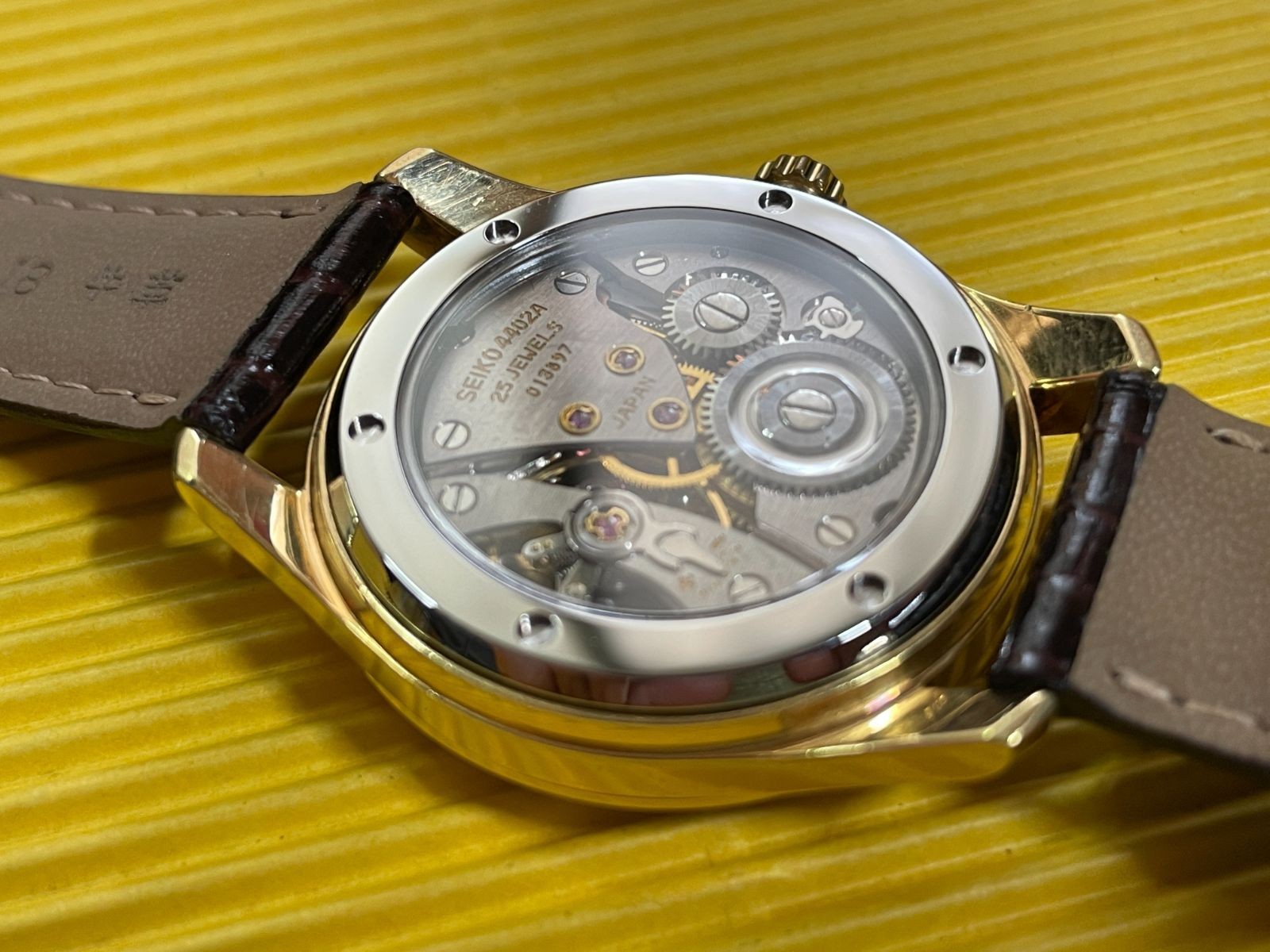 Seiko King Seiko 44KS Sapphire See-Through Case Back SUS316L From Japan
