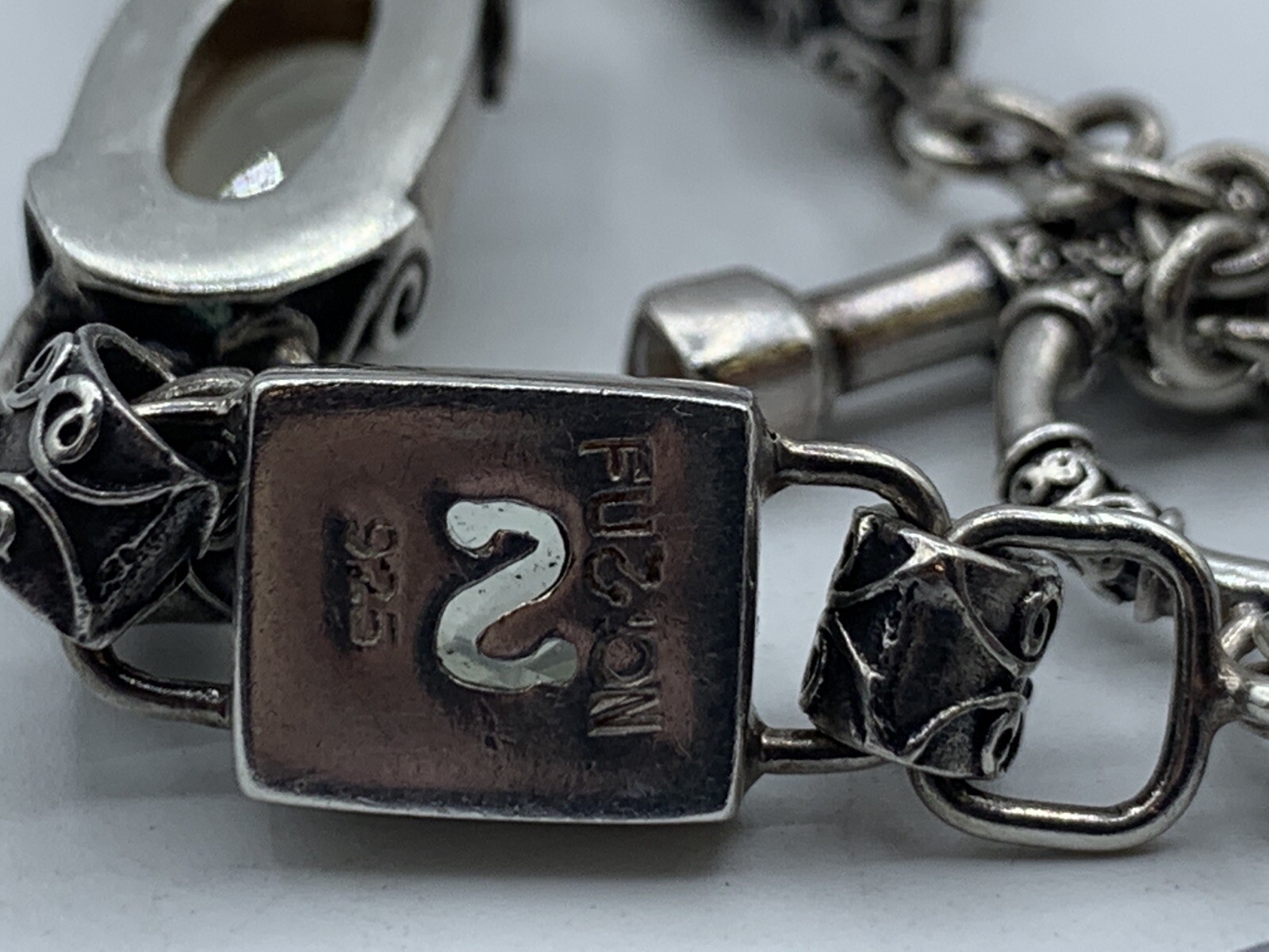 Fuzion Creations .925 Sterling Silver CZ Bracelet