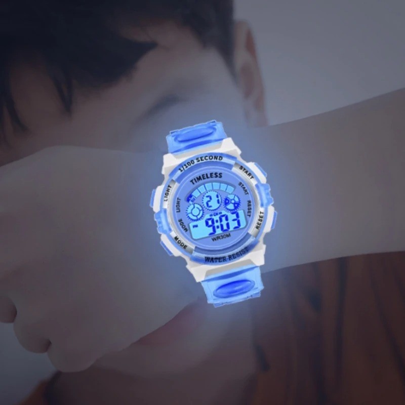 Electronic Watch Kids Digital Waterproof Children Boys Girls Sports LED Watches