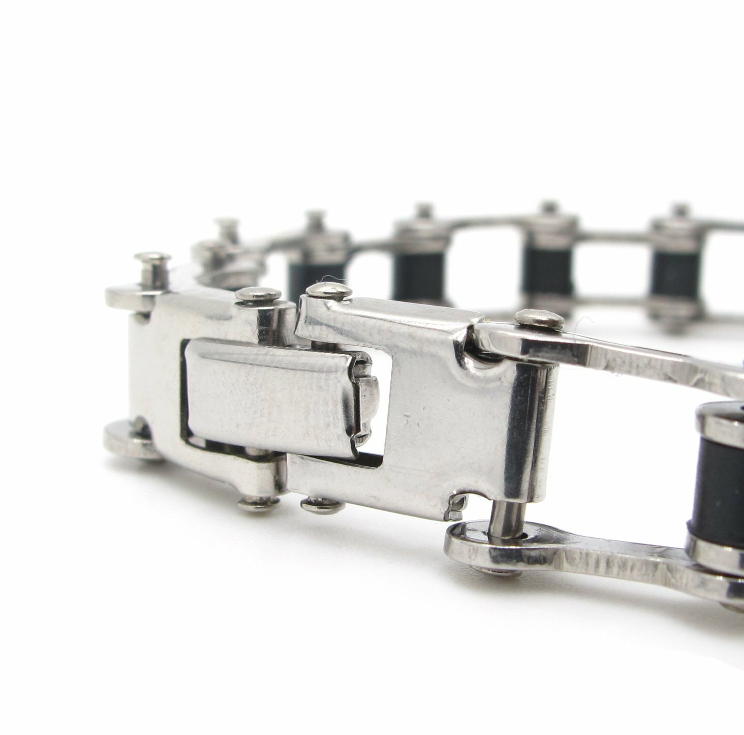 MENDEL 8 Inch Mens Bike Bicycle Chain Bracelet Biker Jewelry Man Stainless Steel