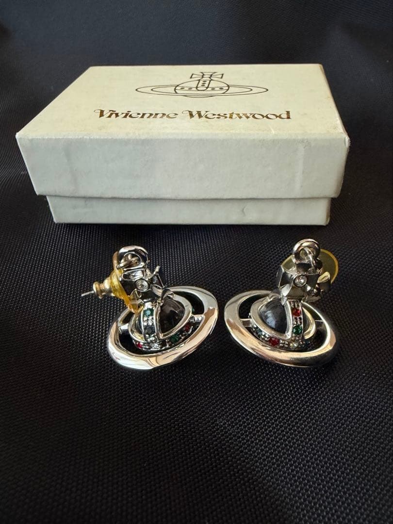 Vivienne Westwood earrings Orb Silver Shipped from Japan