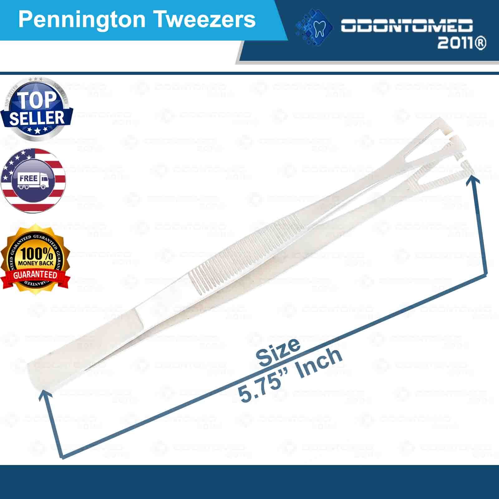 ODM Pennington Tweezers Slotted Clamp Forceps 6” Body Piercing Tools NEW
