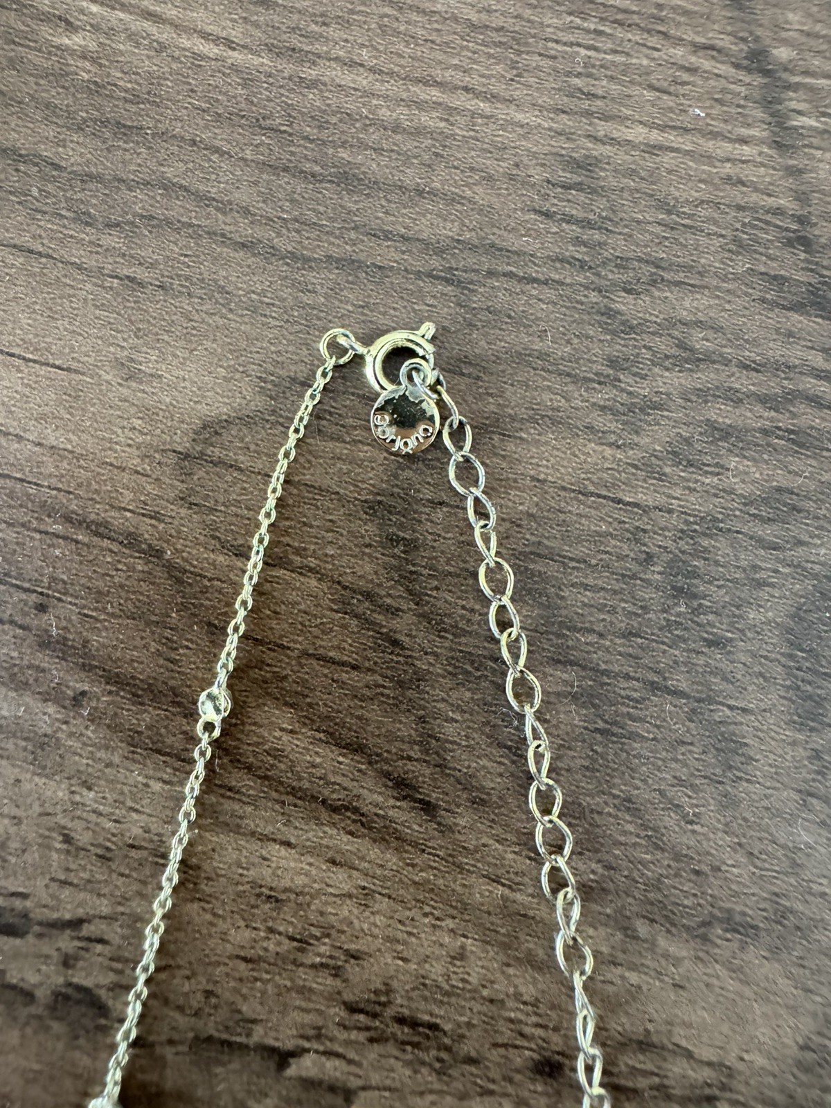Gorjana Gold Tone Crystal Station Necklace Adjustable Delicate Layering Boho