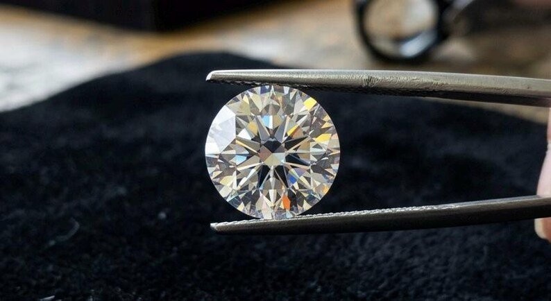 1 Ct D-E Color VVS1 Clarity Loose Lab Grown moissanite Diamond 6.50mm Gemstone