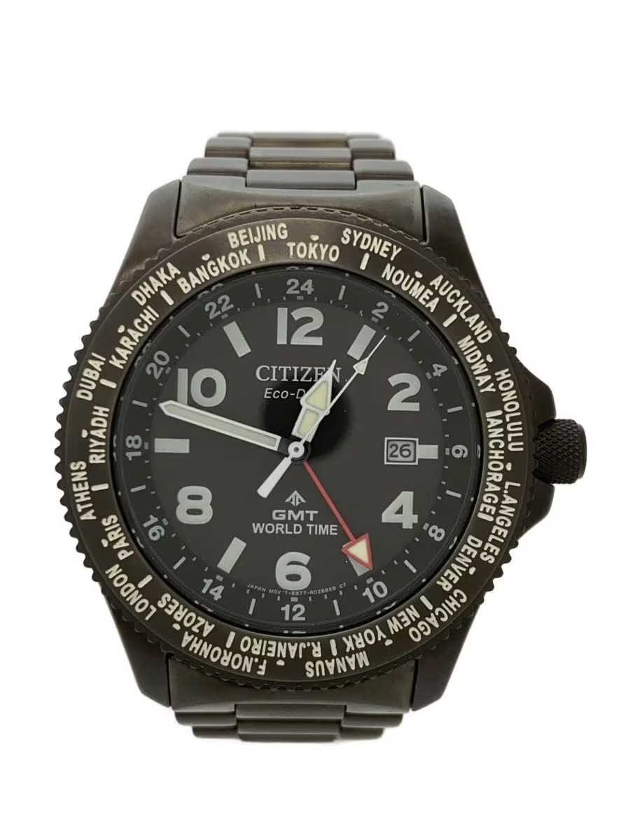 CITIZEN Quartz Watch Analog Stainless BLK SLV B877 R011626