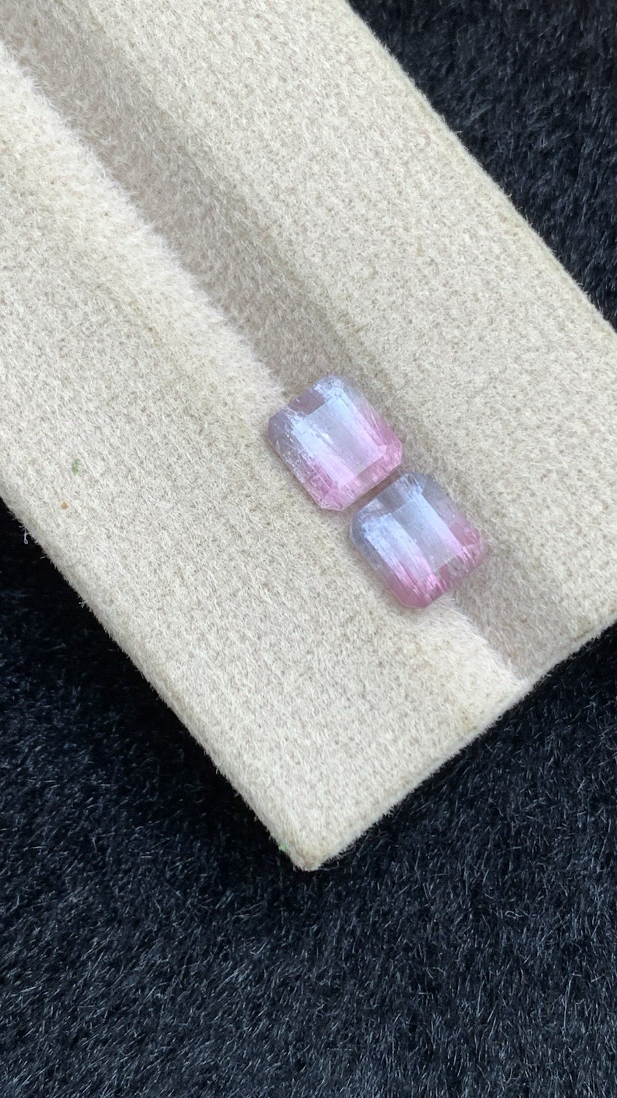 2.82 Crt Bicolour TourmalinePerfect Pair Natural Earth MinedUnheated Faceted Afg