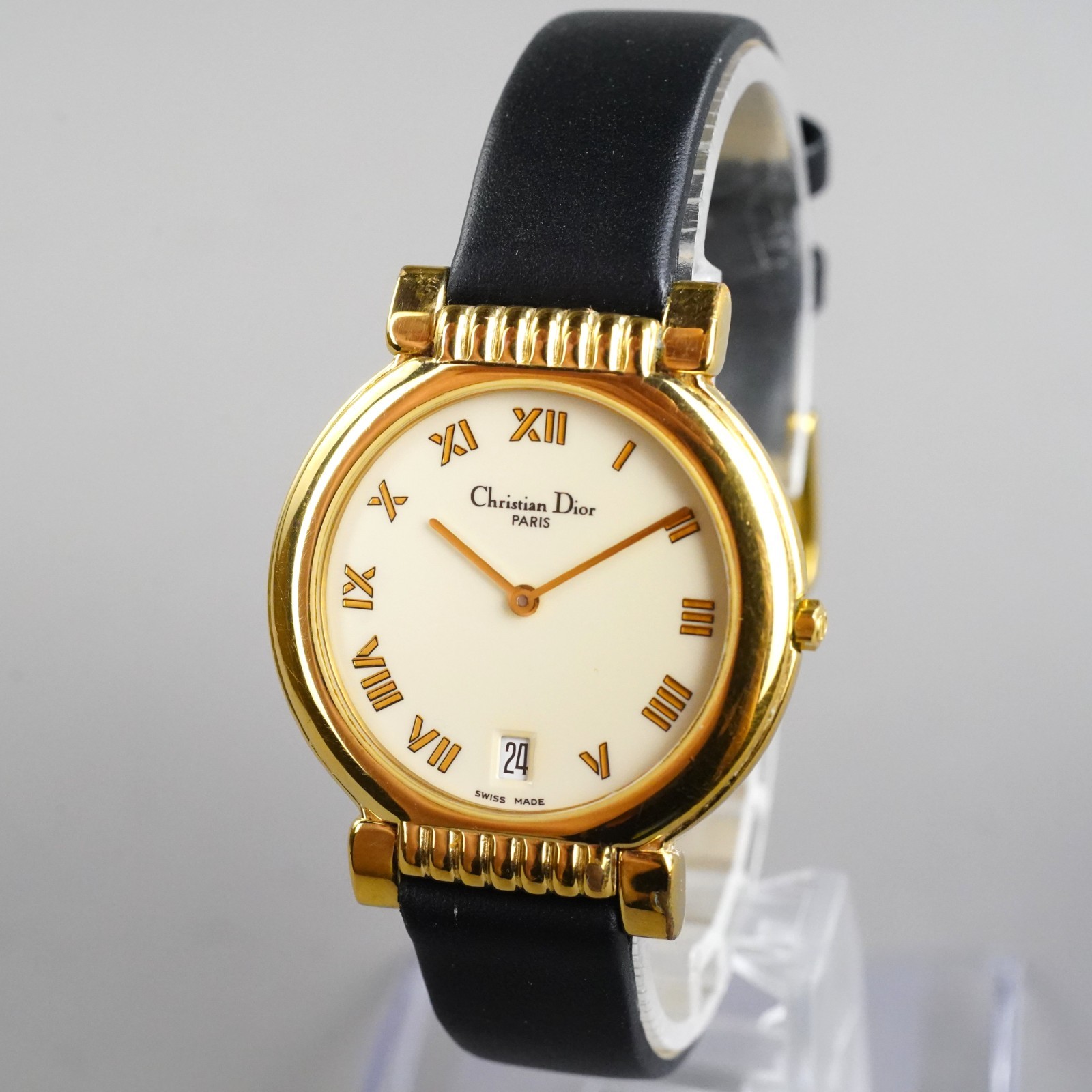 Christian Dior Vintage Unisex Watch 45.125 Gold 32mm New Battery New Band