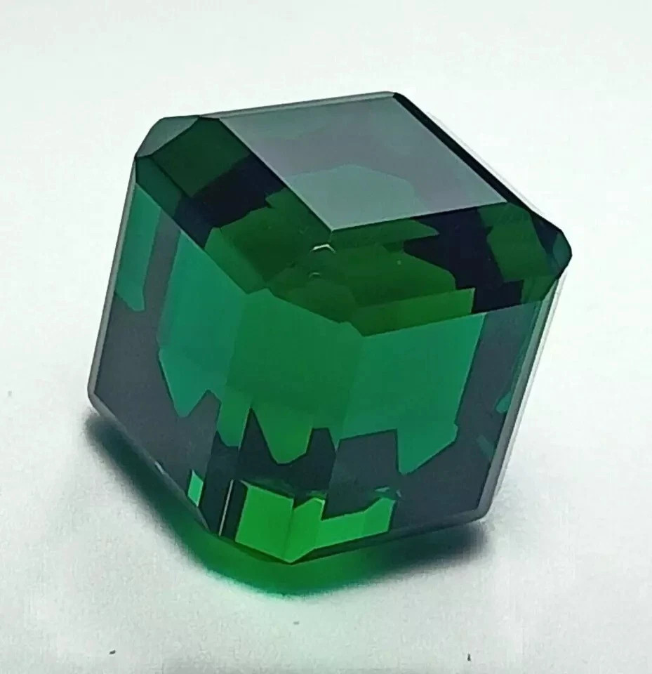 Natural 100 Ct+ Tsavorite Green Garnet Cube Cut Loose Gemstone AAA Certified