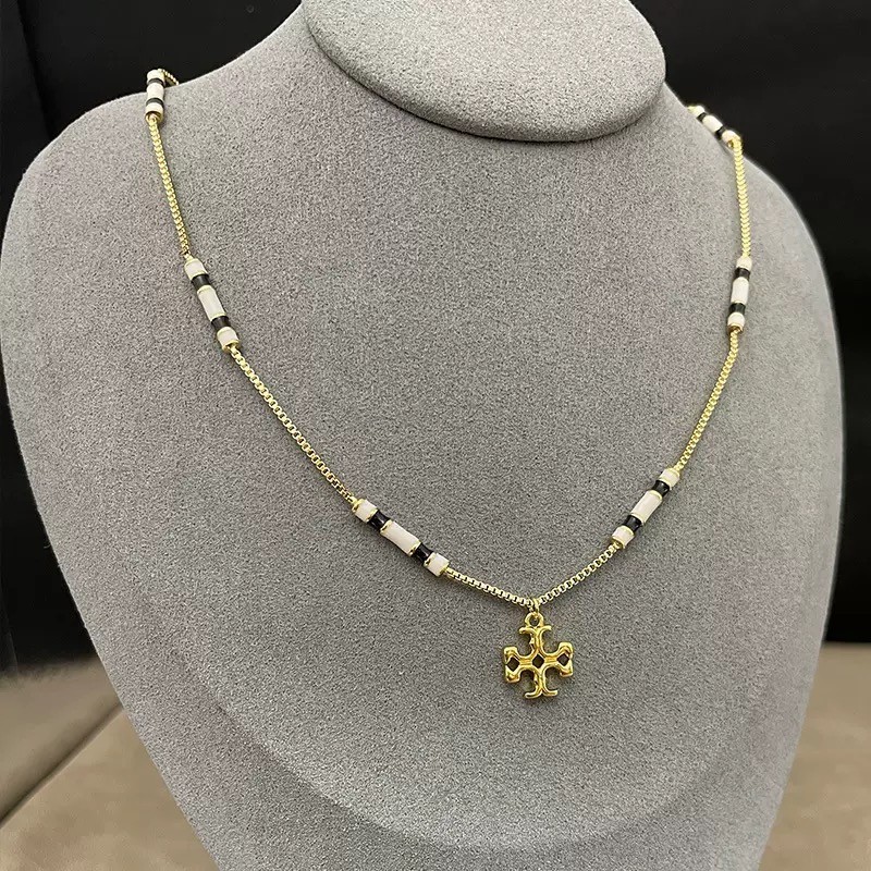 New Tory beads Necklace with Jewelry Pouch Size:51cm