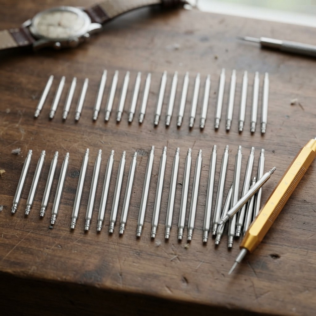 Versatile 40pcs Watch Band Pin Replacement Kit – 8 Sizes & Stainless Steel Tool