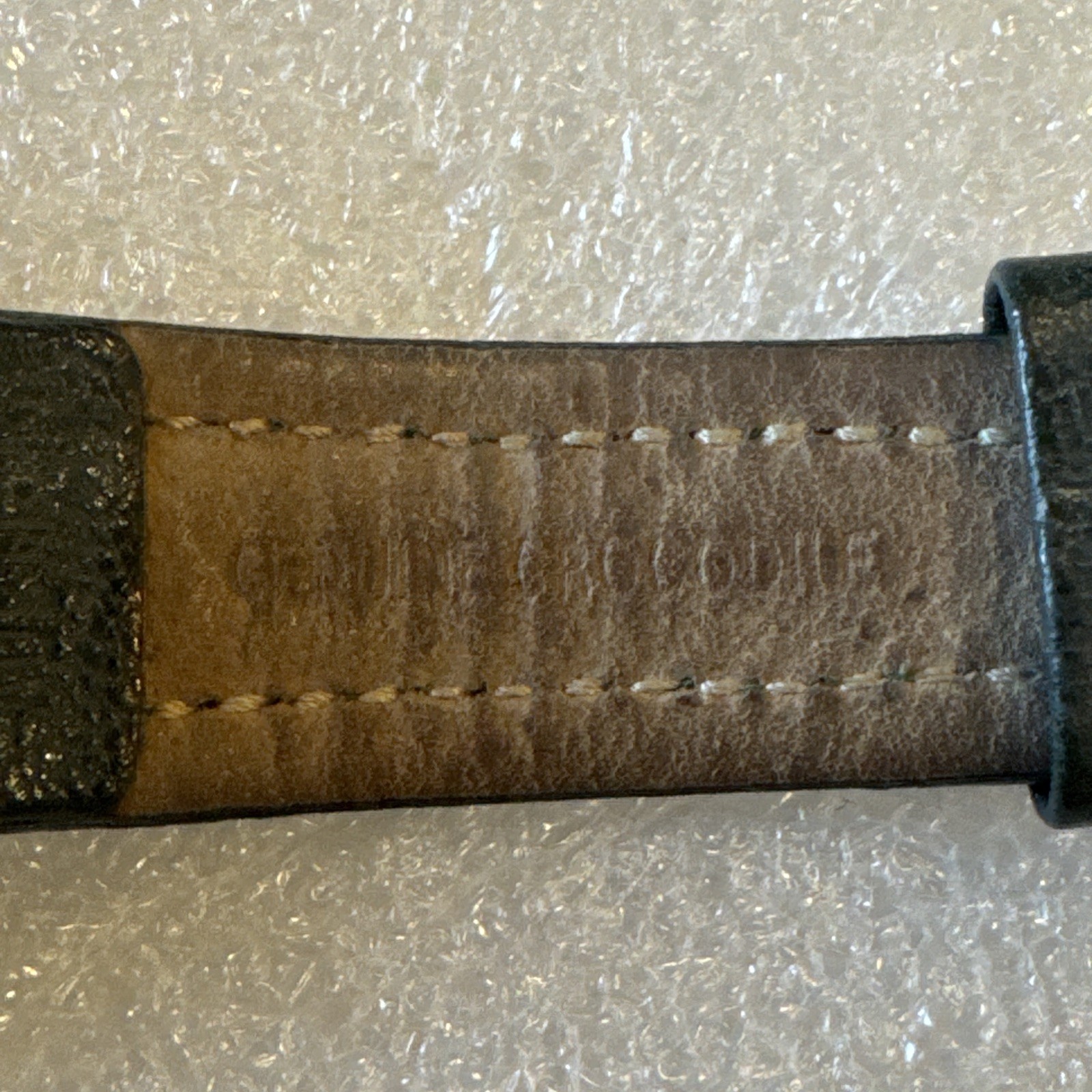 John Hardy Watch Gold Original Green Crocodile Band 4873 Please Read Description