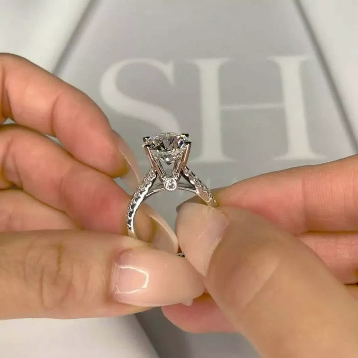 1.50 Ct Lab Created Round Cut Diamond Wedding Ring 14K White Gold Finish