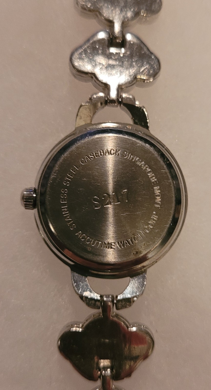 Accutime Monkey Ladies Quartz Watch With Monkey Links Bracelet New Battery