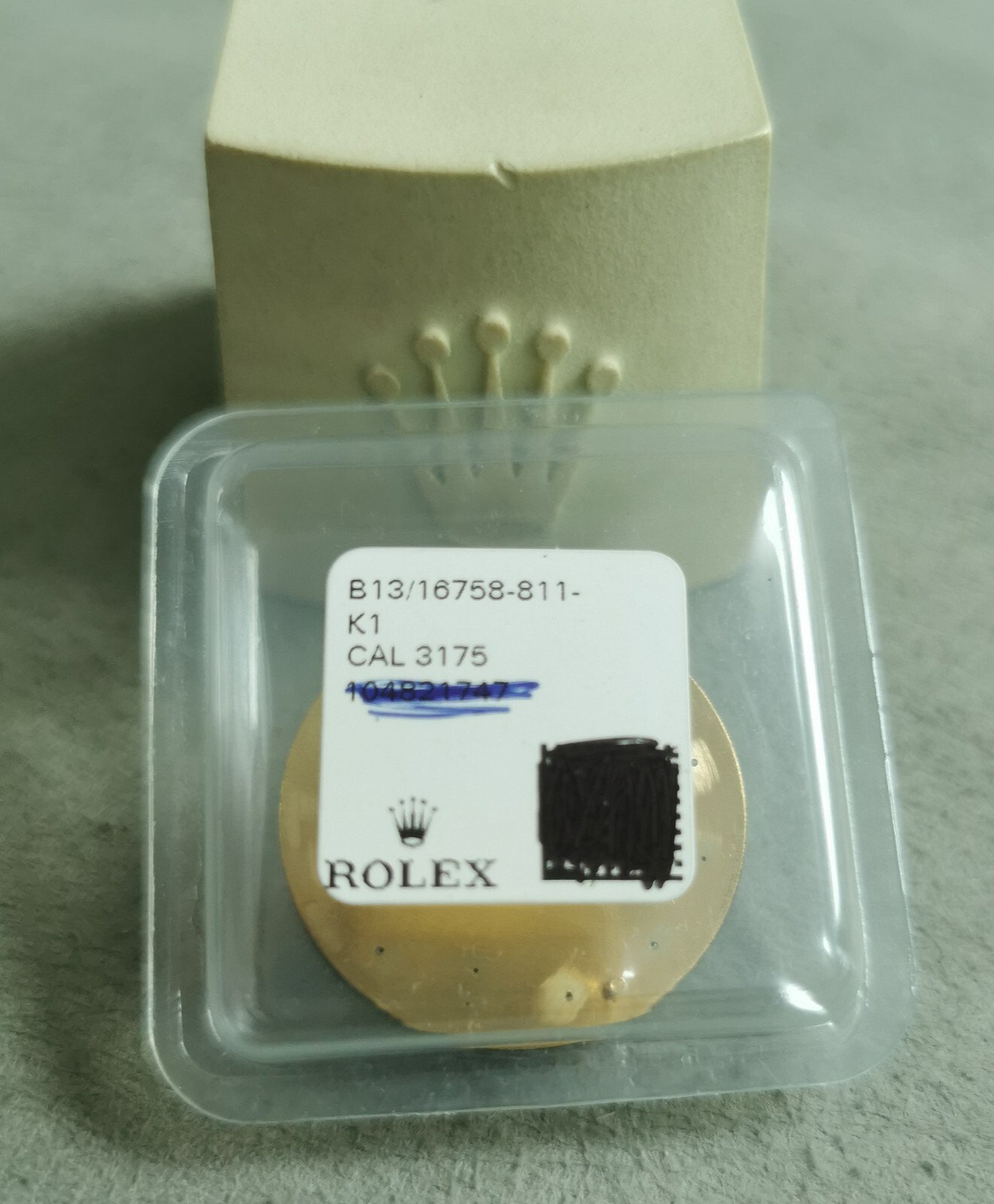 Rolex B13/16758-811-K1 Black dial Gmt Master 16700 complete hands set new