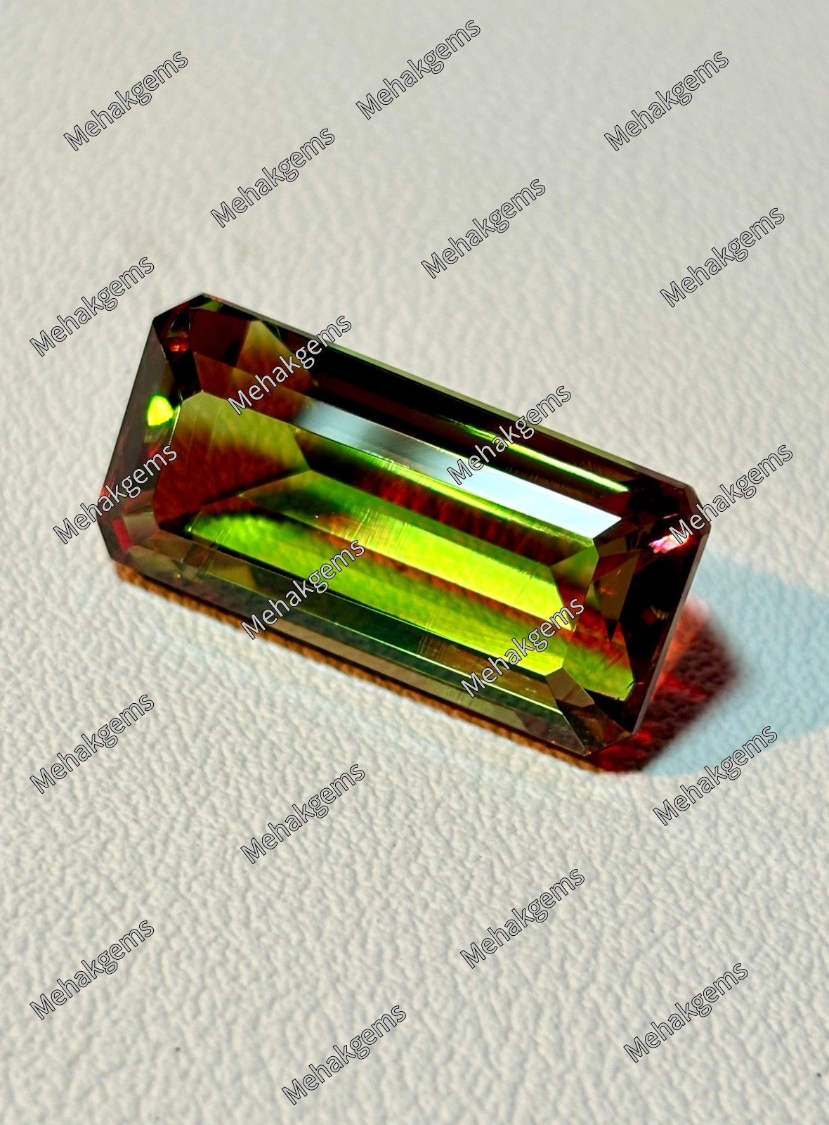 35 Carat Zultanite Gemstone, Rectangle Color Change Diaspore Pendant Stone