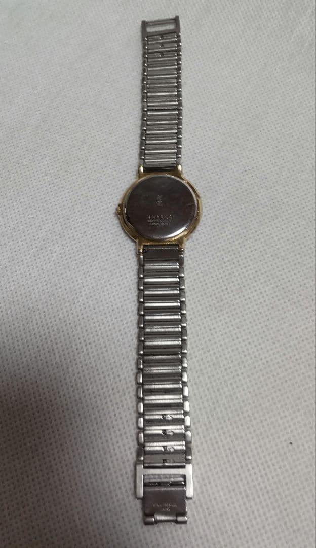 [Working Condition] YVES SAINT LAURENT Men’s Quartz Watch, Two-Tone