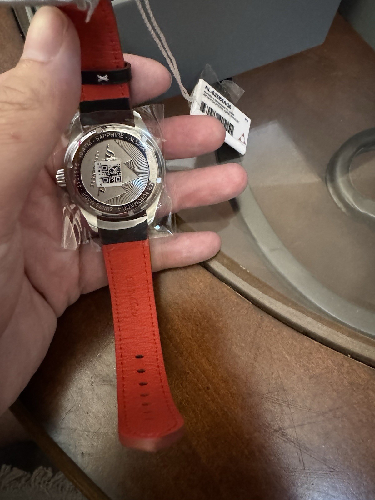 Alpina Alpiner 4 Automatic 44mm Black Dial Date Leather Strap Box Papers