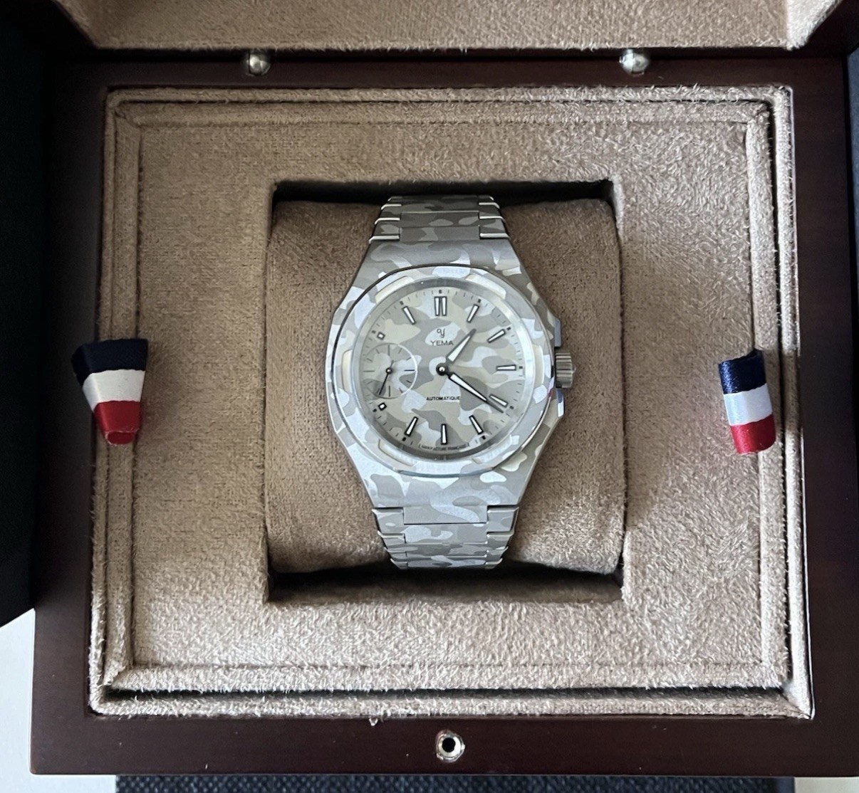 YEMA WRISTMASTER SLIM SMALL SECONDS CMM.29 CAMO SPECIAL EDITION