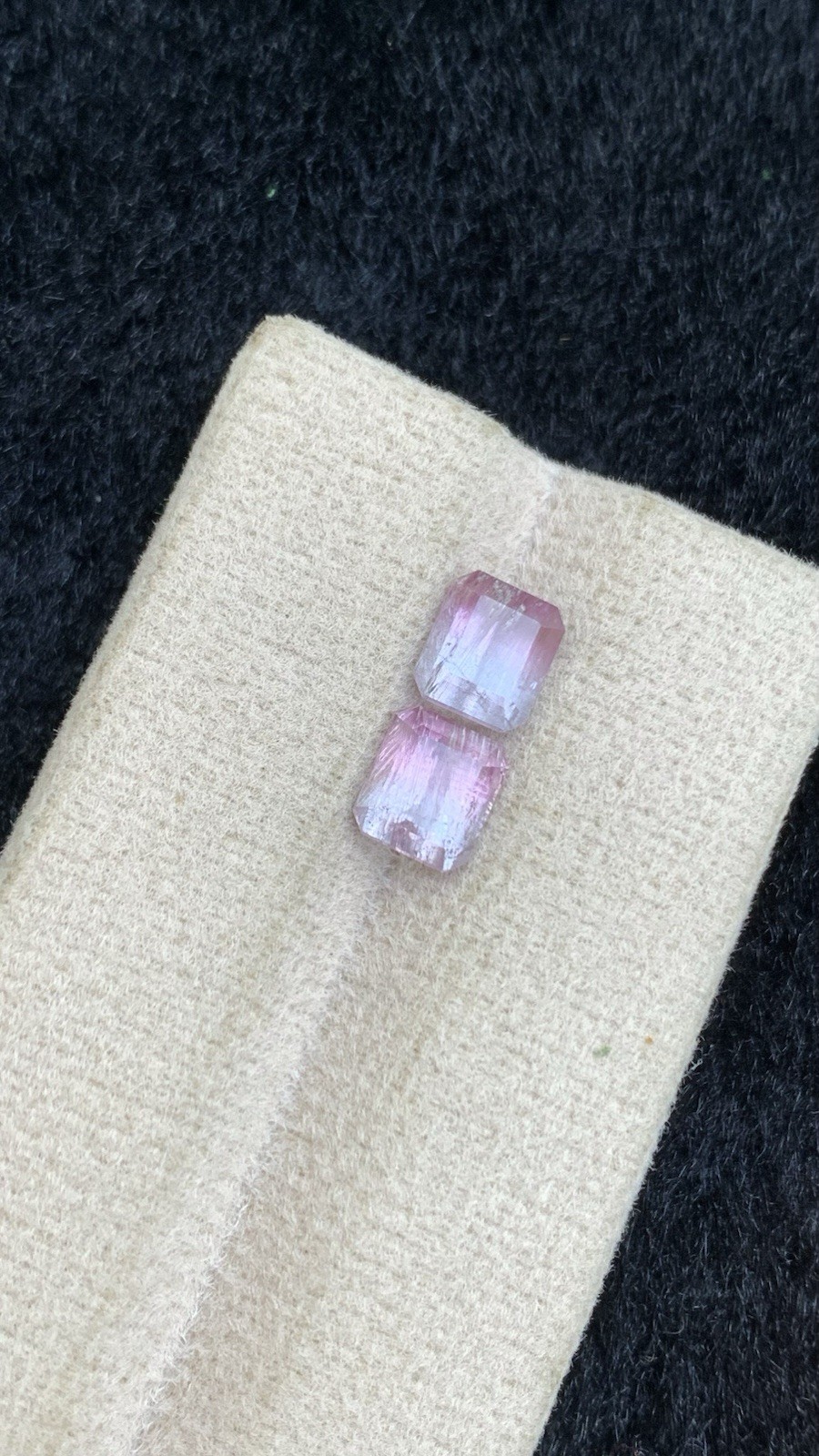 2.82 Crt Bicolour TourmalinePerfect Pair Natural Earth MinedUnheated Faceted Afg