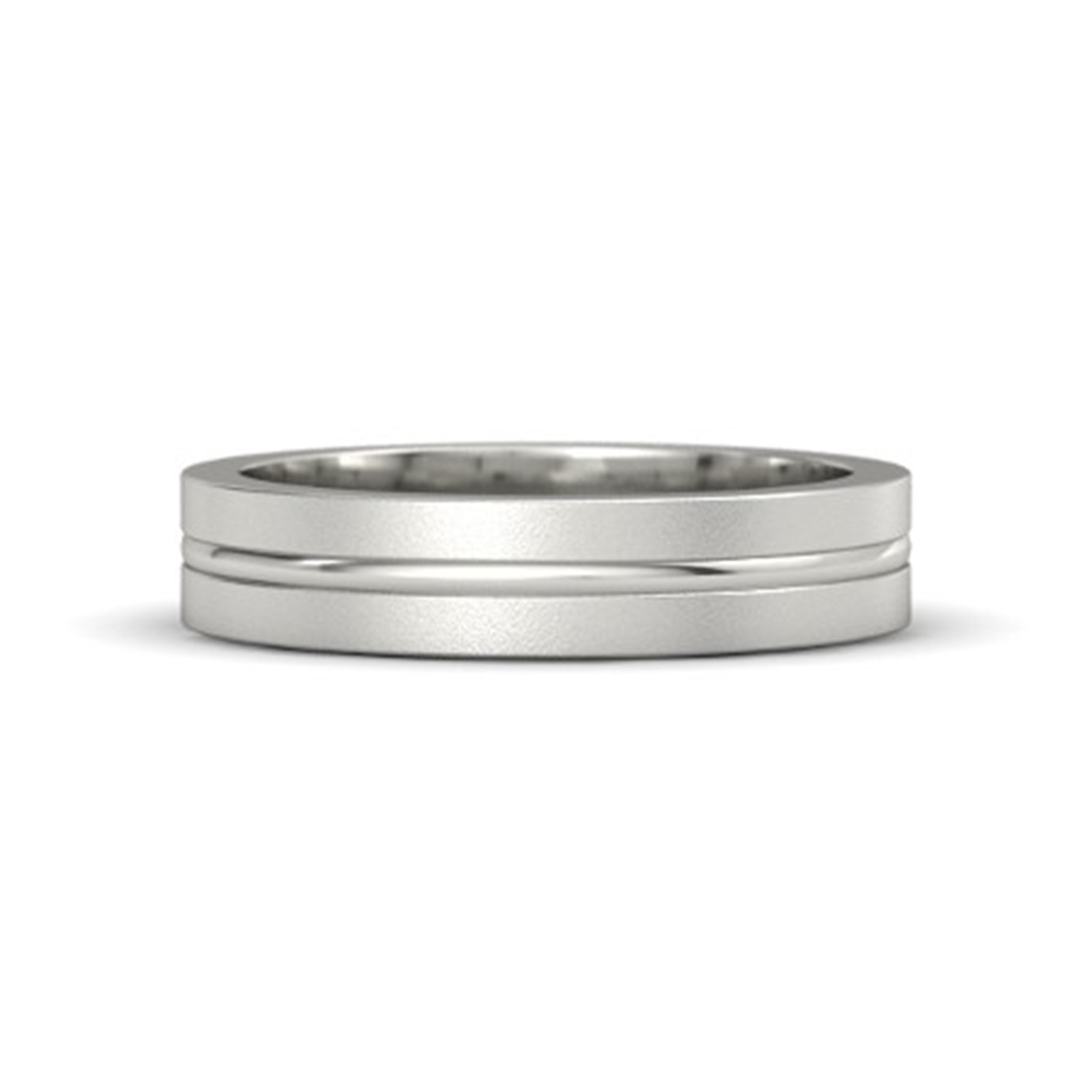 0.00 Ct Round Cut Natural Diamond Mens Wedding Ring 14K Solid White Gold Size 11