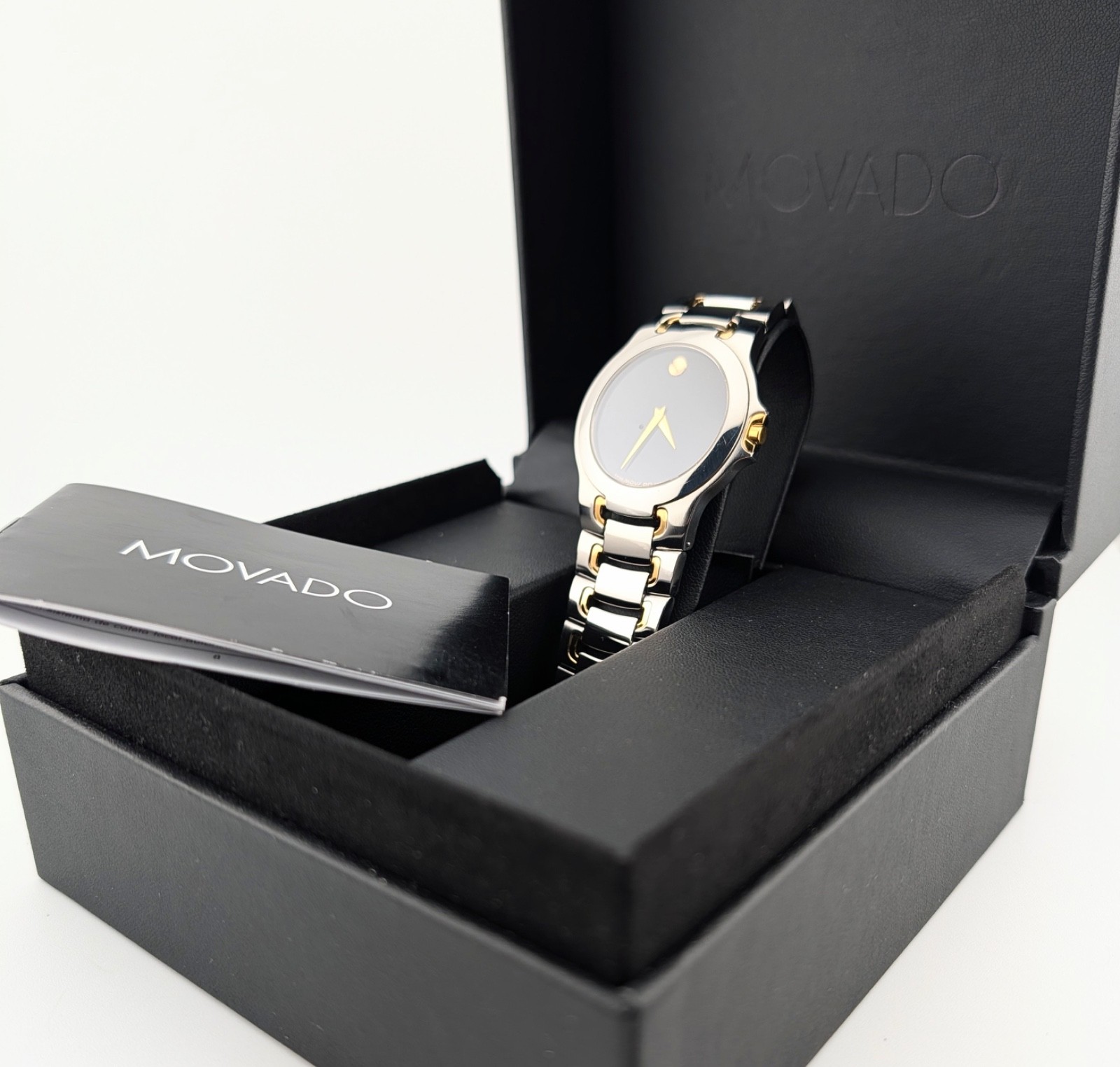 Movado “Meza” Men’s 38mm 2-Tone 18K Gold Plate/SS Swiss Watch/ Model#81.G1.1898