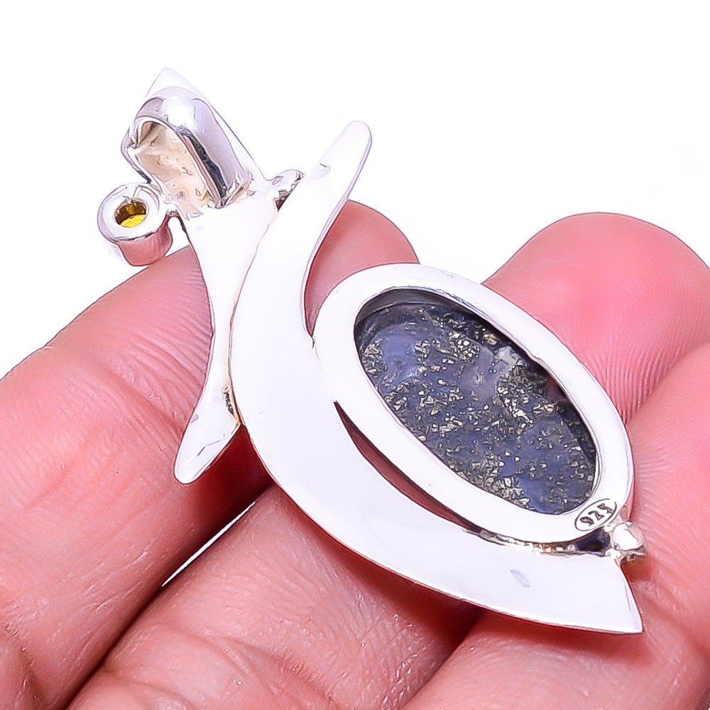 Marcasite – Callahan Mine 925 Sterling Silver Pendant 2.15″ P_9389_156_50