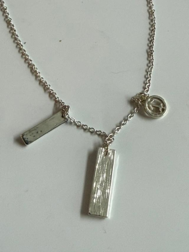 GV9 Silver Tone Sagittarius Zodiac Crystal Charm Necklace 18″