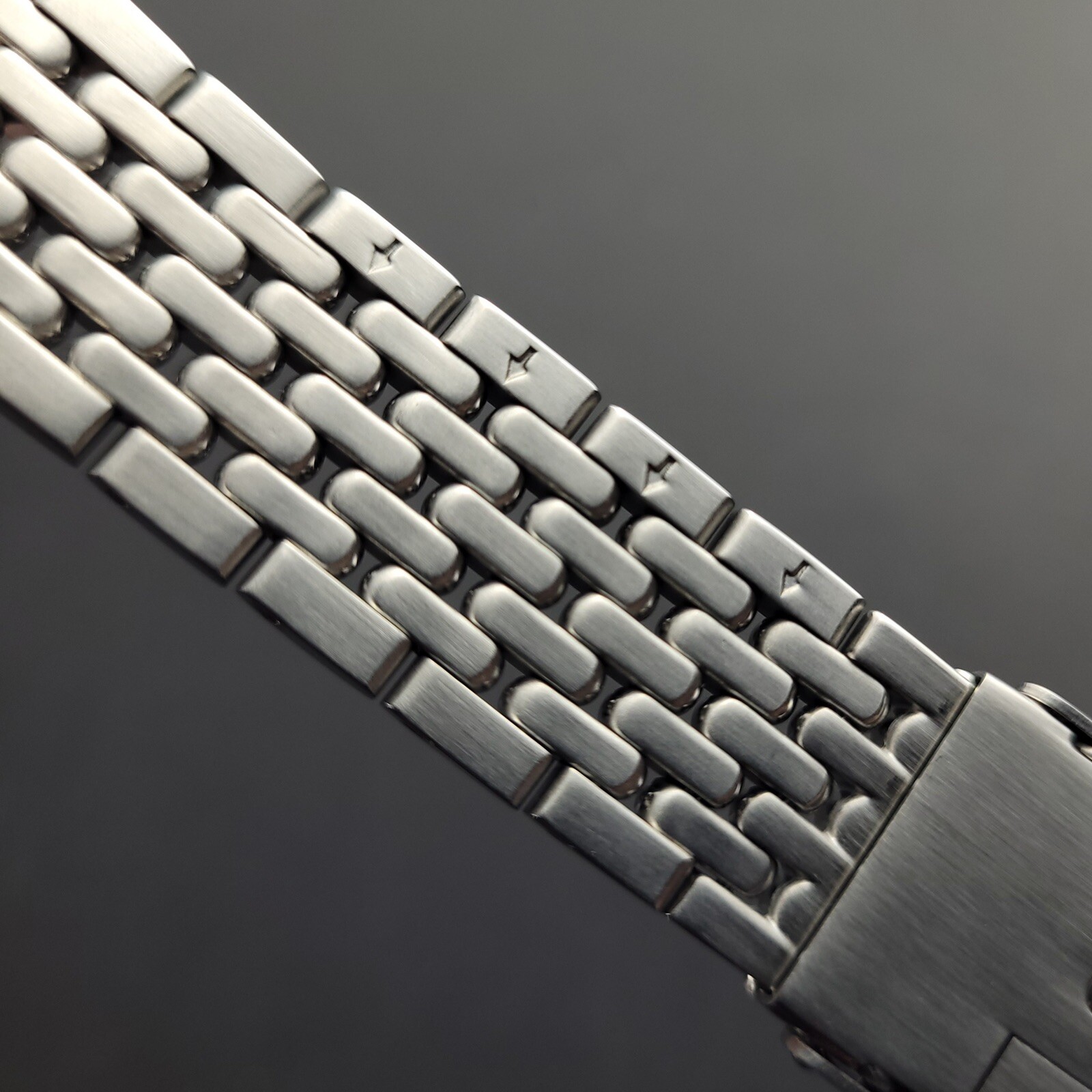 Iconic Beads of Rice Watch Bracelet | Machined Steel Band in 18mm 20mm 22mm