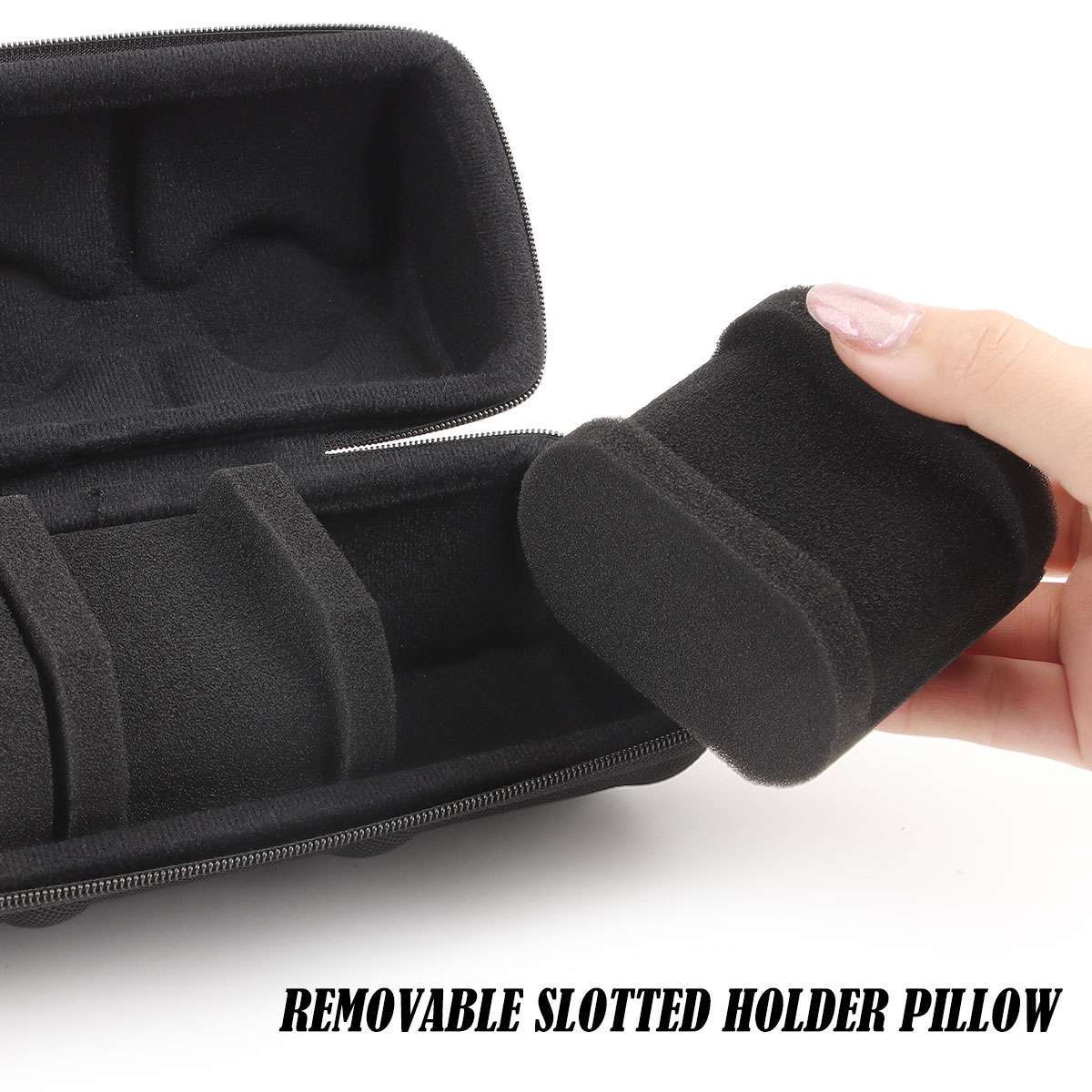 3Slot Travel Watch Roll Case Wristwatch Display Case Watch Storage Box Organizer