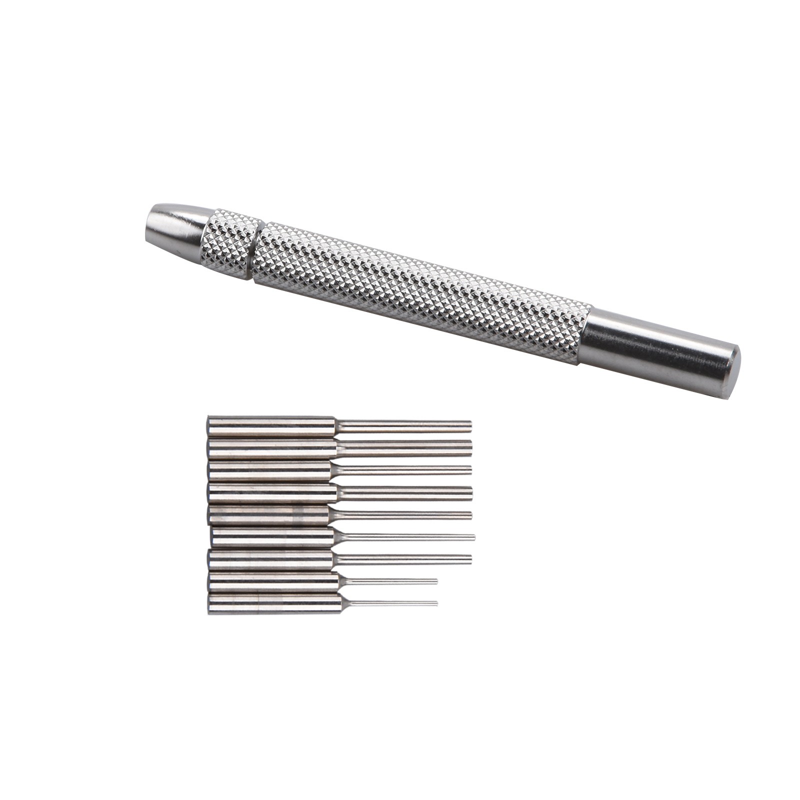 0.5mm-1.6mm Bit Stainless Steel Watch Bracelet Remover Pin Punch Tool 9 In 1