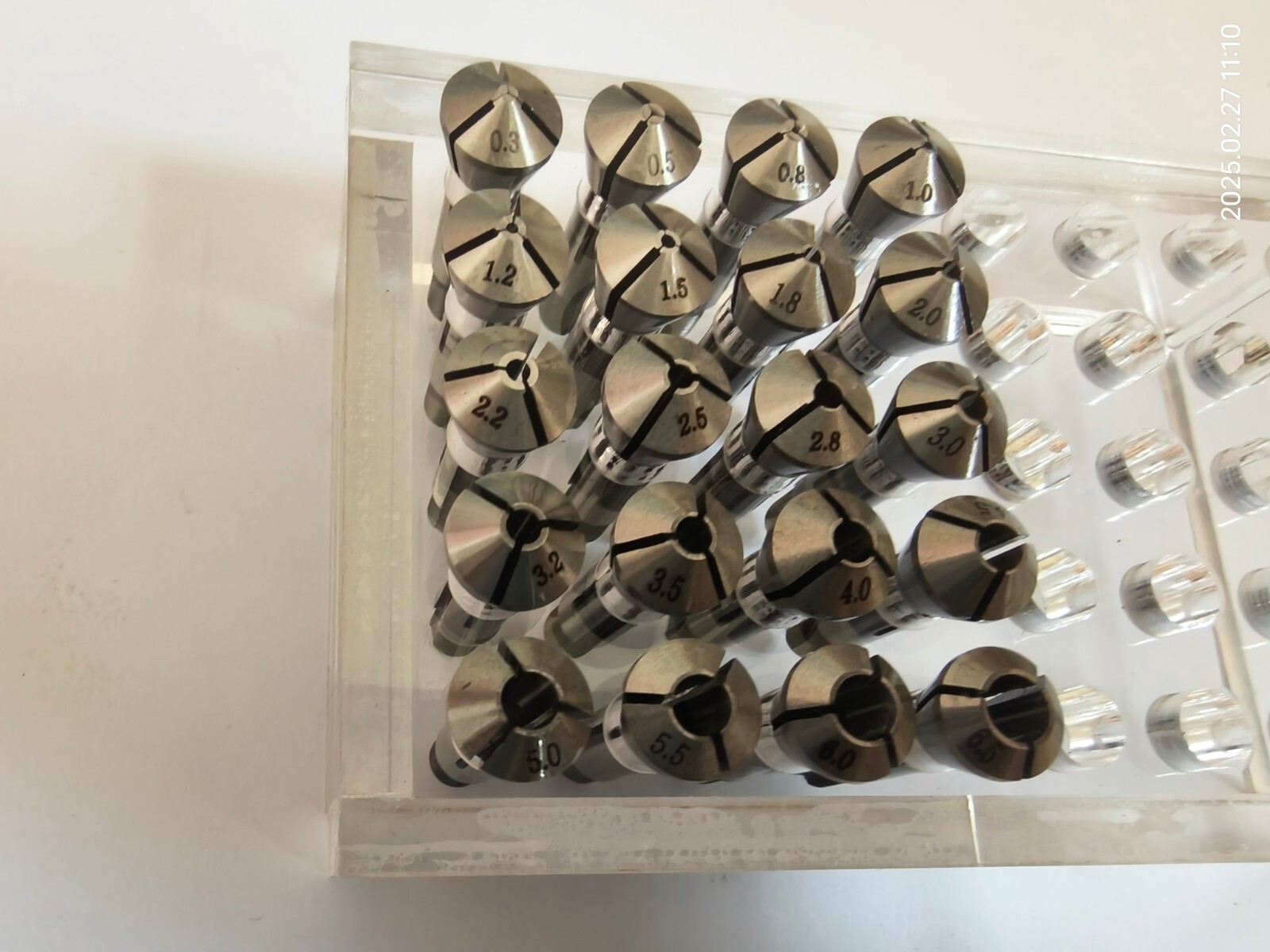 Spring Collets Collet M7.0x0.75mm fits 8mm Watchmaker Lathe New 20pcs