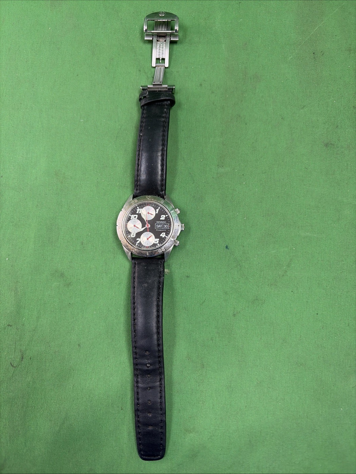 Movado Kingmatic Swiss 24 Jewel Automatic Chronograph Watch 84-G5-896