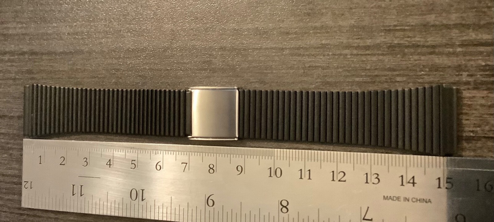Speidel Flip Clasp PVD Coated 2 Piece Vintage Watchband 19mm Straight End NOS