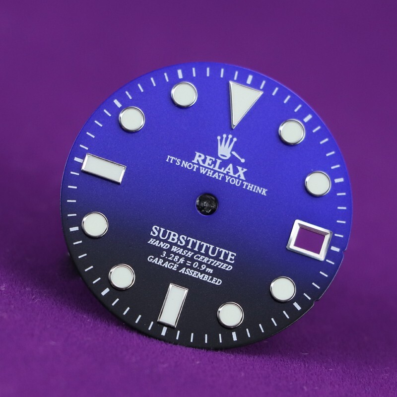 Relax Dial , Gradient blue for NH35 movement
