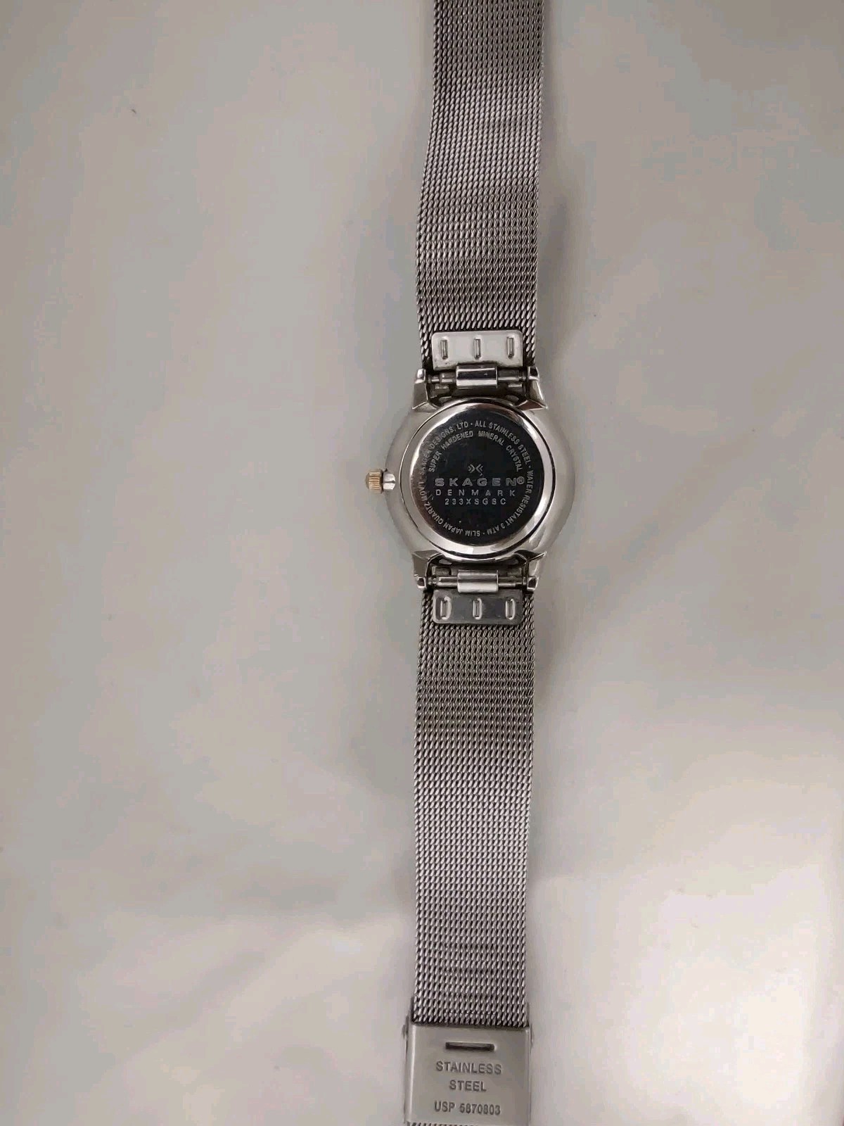 Skagen Quartz Silver Dial Stainless Steel Mesh Band Water Resistant Ladies Watch