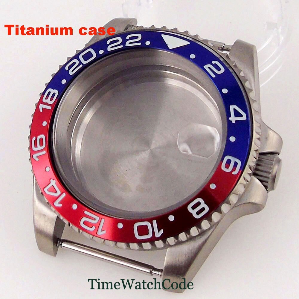 Titanium Watch Case 40mm 200m Waterproof Fit NH35 NH36 ETA2824 PT5000 Movement